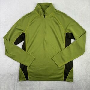 REI Green 1/2 Zip Pullover Long Sleeve Activewear Top Men's Medium